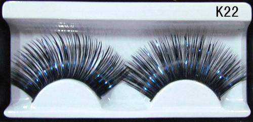 HOT!!! 1x Pair Reusable Party Eyelashes with Glue K22