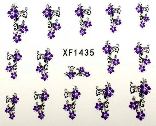 purple acrylic nail art stickers water decals