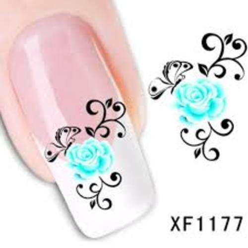 Nail Art Water Decal Stickers Sheet  XF1177