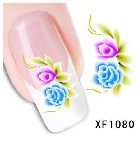 Nail Art Water Decal Stickers Sheet  XF1080