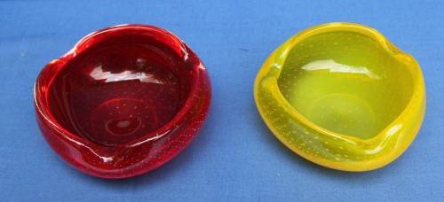 Beautiful Set of Murano Ashtrays