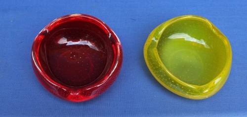 Beautiful Set of Murano Ashtrays