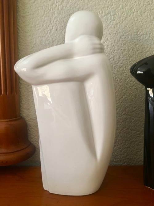 FOR RosFor5630 - Large Black & White Modern Ceramic Ornaments