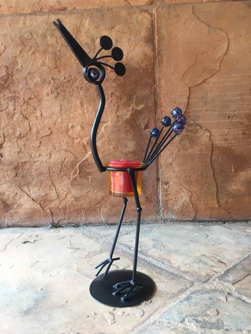Cute Metal Bird Candle Holder