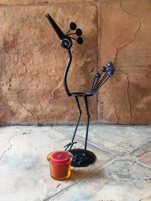 Cute Metal Bird Candle Holder