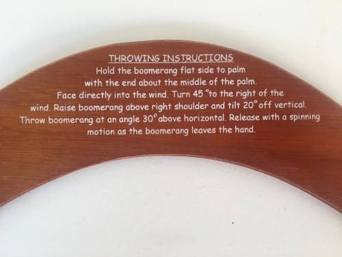 Made in Australia Boomerang