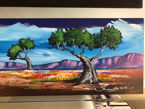 Original Stella Pelser Art - `Boland - Plaas huisie tussen die Blomme!`