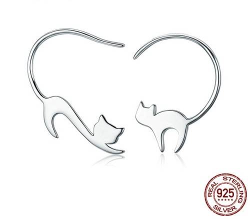 Silver earrings | 925 Silver earrings |  sterling silver cat earrings | In stock