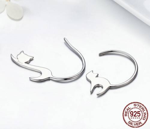 Silver earrings | 925 Silver earrings |  sterling silver cat earrings | In stock