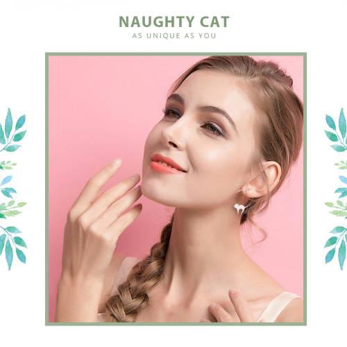 Silver earrings | 925 Silver earrings |  sterling silver cat earrings | In stock