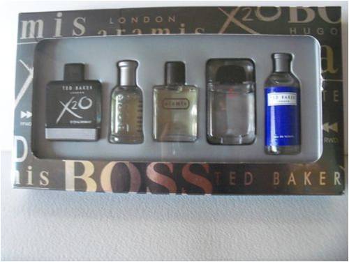 PERFECT GIFT SET FOR HIM - 5 FRAGRANCES INCL BOSS, TED BAKER ETC