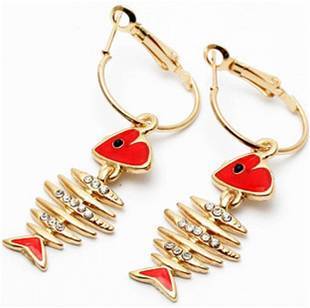 UNUSUAL FISH EARRINGS