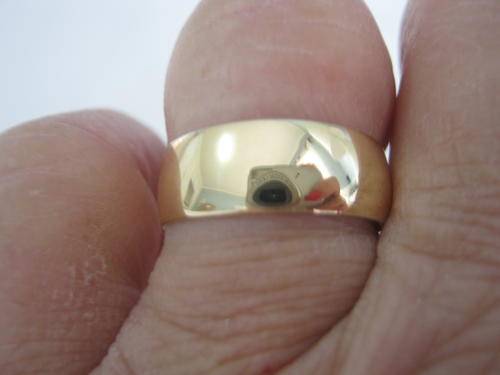 9CT YELLOW GOLD WEDDING RING