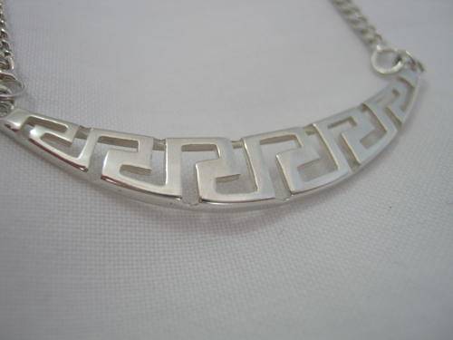 SILVER NECKLACE, 2 PAIRS EARRINGS & RING