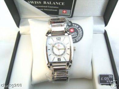 Mens Swiss Balance Sports Watch White
