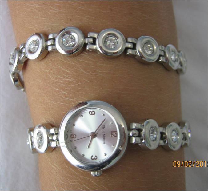 VERY BEAUTIFUL PHILIP MERCIER WATCH AND BRACELET SET