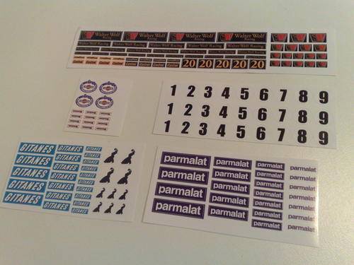SCALEXTRIC DECALS FOR 1/32 SLOT CARS