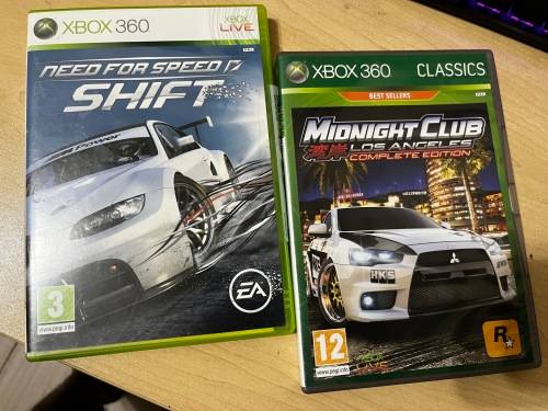 XBOX 360 Racing Bundle: Need for Speed Shift & Midnight Club LA Complete Edition