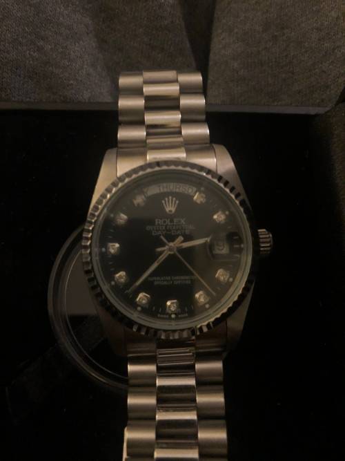 Extremely Valuable Rolex Day Date Edition With Diamonds And 18k Presidential Edition Band