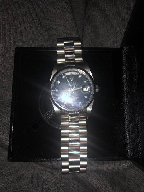 Extremely Valuable Rolex Day Date Edition With Diamonds And 18k Presidential Edition Band