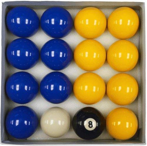 Pool Ball Set  Blue  and Yellow Pool Balls 2