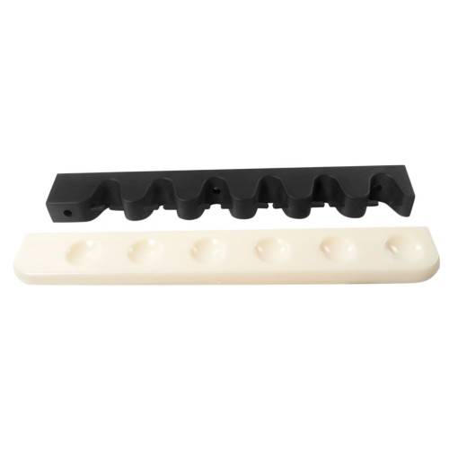 Durable Wall Mounted Flexible Rubber Pool / Snooker Cue Rack Holds 6 Cues