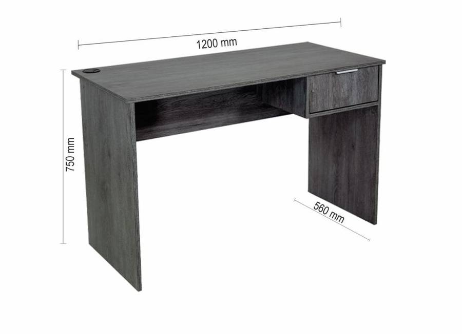 Pro Student Desk 1200 Charcoal