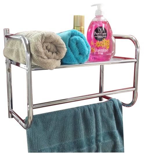 1 tier towel rack chrome plated
