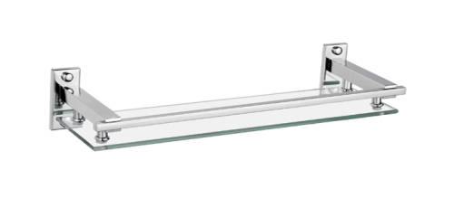 Square Design Glass Shelf | 50cm