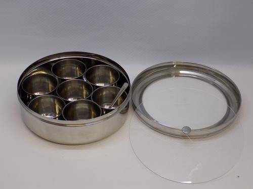 Spice Box Round Stainless Steel