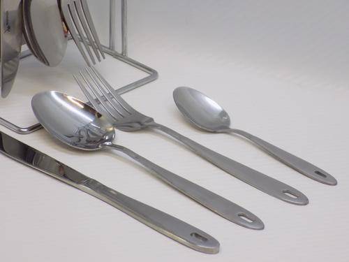 24pcs Cutlery Set & Chrome Stand