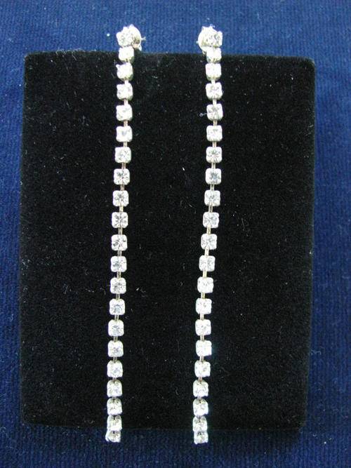 Magnificent swarovski crystal silver earrings!!!!!!!