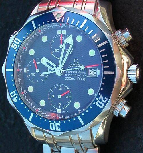 RARE OMEGA SEAMASTER AUTOMATIC CHRONO SWiSS WATCH ## save no res auction ##
