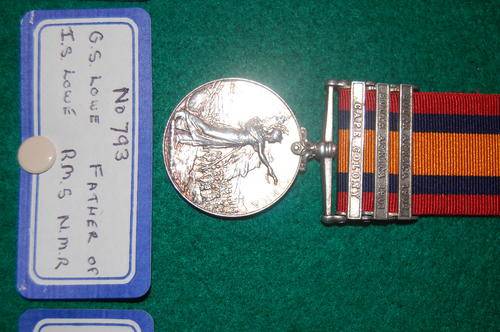 Queen South Africa Medal with 3 clasps