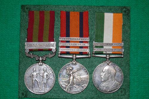 Group of three medals named to Pte Black