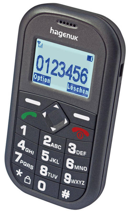 HAGENUK E50 Loud cellphone ideal for old people, has big buttons yet small