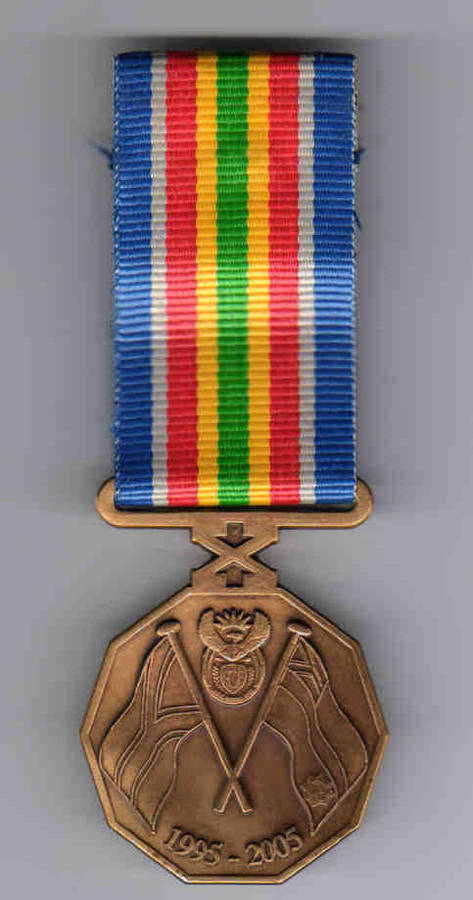 South African Police Service Ten Year Commemoration Medal