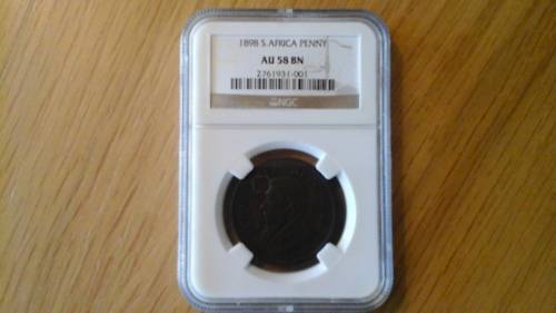1898 PENNY AU58 BN NGC