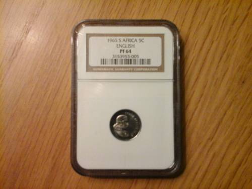 1965 5 CENT PF64 ENGLISH NGC