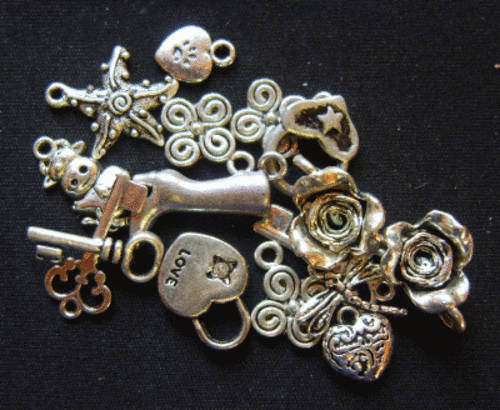 Nickle Charm Mix- Pack of 100g (+/- 70 charms)