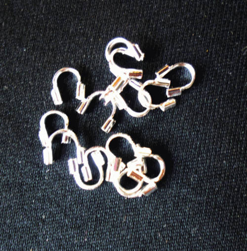 30% Off Sale!!  Silver Tone Wire Guards, 5mm x 5mm - Pack of 50.