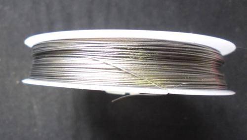 Silver Tigertail, 0.38mm - Per Spool.