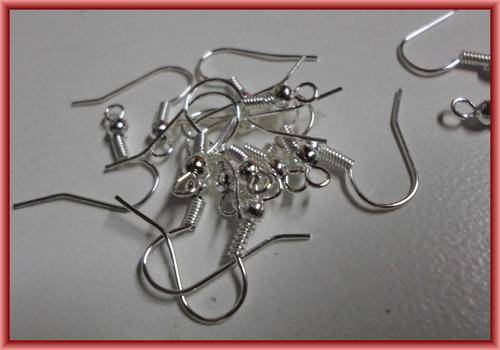 Silver Tone Earring Wires - Pack of 20.