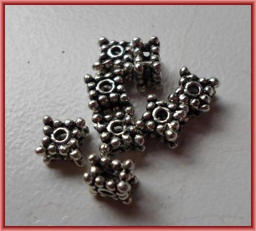 Nickle Spacer, 6mm x 4mm - Pack of 10.