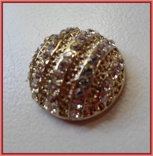Rhinestone Disc, 20mm (No eyes) - Sold Individually