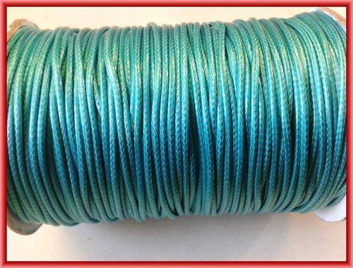 Green Braided Cord, 2mm - Per 2m Length.