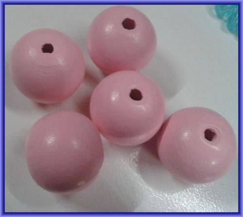 Pink Wood Rounds, 25mm - Pack of 5.