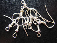 Silver Tone Earring Wire, Pack of 20.