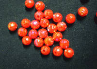 Acrylic Cherise Disco Balls, 6mm - Pack of 10.