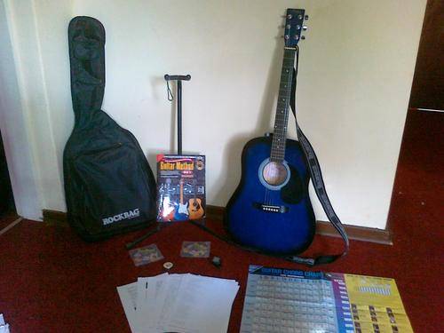 Santa Fe Acoustic steel string Guitar, with all extras